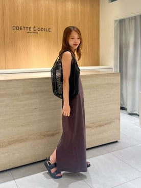 「ODETTE E ODILE（オデットエオディール）のアイテム」を使った、NATSUMIさん（レディース・156cm）の夏コーディネート