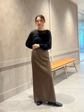 「ベーシック/トラッド」｜「アイテム（ブーツ）」を使った、NATSUMIさん（レディース・156cm）の秋コーディネート