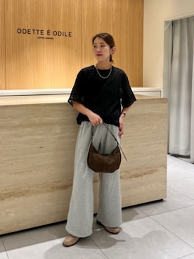 「NOTHING WRITTEN（ナッシングリトゥン）のアイテム」を使った、NATSUMIさん（レディース・156cm）の秋コーディネート