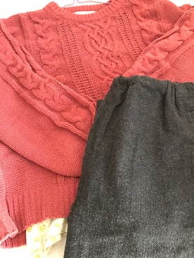 「pink adobe（ピンクアドベ）のアイテム」を使った、♡ごえ♡さん（レディース・164cm）の冬コーディネート