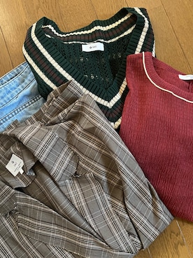 「earth music&ecology（アースミュージックアンドエコロジー）のアイテム」を使った、♡ごえ♡さん（レディース・164cm）の秋コーディネート