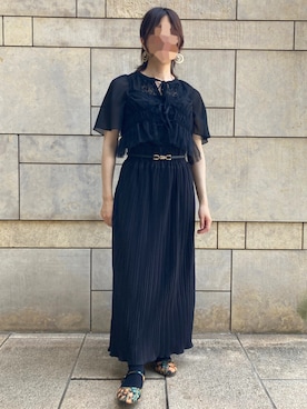「ms+ ideal（エムズプラスアイディール）のアイテム」を使った、きななさん（レディース・157cm）の夏コーディネート