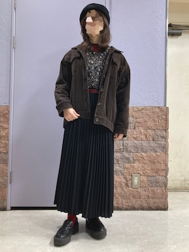 「Every very nice claup（エブリィベリーナイスクラップ）のアイテム」を使った、きななさん（レディース・157cm）の冬コーディネート