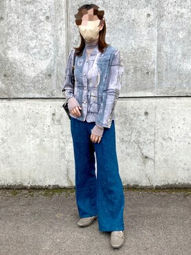 「WEARyouthコーデ」｜「アイテム（その他トップス）」を使った、きななさん（レディース・157cm）の春コーディネート