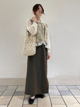 「Lattice（Lattice）のアイテム（バッグ）」を使った、きななさん（レディース・157cm）の秋コーディネート