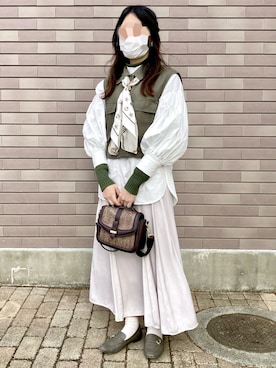 「COACH（コーチ）のアイテム」を使った、きななさん（レディース・156cm）の春コーディネート