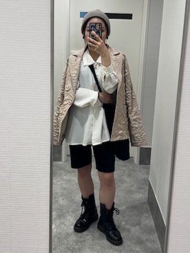 「merry jenny（メリージェニー）のアイテム（ジャケット/アウター）」を使った、莉さん（レディース・149cm）の秋コーディネート