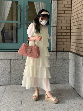「apres jour（アプレジュール）のアイテム（サンダル）」を使った、莉さん（レディース・149cm）の夏コーディネート