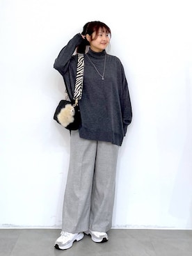 「アイテム（ヘアアクセサリー）」を使った、MAIKOさん（レディース・150cm・30代）の冬コーディネート