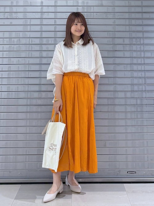 Elura ブラウス シャツ レース刺繍チュニック/572942 レディース
