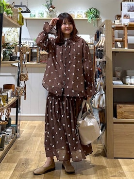 「studio CLIP（スタディオクリップ）のアイテム（トップス）」を使った、MAIKOさん（レディース・150cm）の春コーディネート