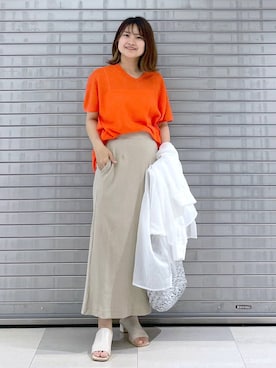 「Elura（エルーラ）のアイテム（キャミソール）」を使った、MAIKOさん（レディース・150cm）の春コーディネート