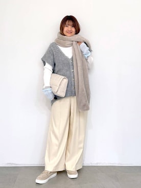 「Elura（エルーラ）のアイテム」を使った、MAIKOさん（レディース・150cm）の冬コーディネート