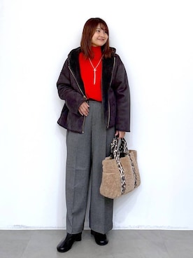 「旅行」｜MAIKOさん（レディース・150cm）の冬コーディネート