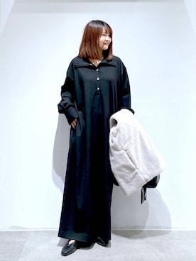「アイテム（ボストンバッグ）」を使った、MAIKOさん（レディース・150cm）の秋コーディネート