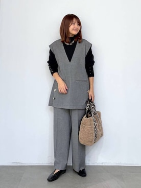 「アイテム（パンプス）」を使った、MAIKOさん（レディース・150cm・30代）の冬コーディネート