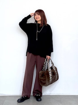 「Elura（エルーラ）のアイテム」を使った、MAIKOさん（レディース・150cm）の冬コーディネート