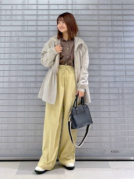 「アイテム（マウンテンパーカー）」を使った、MAIKOさん（レディース・150cm）の秋コーディネート