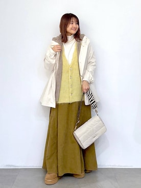 「アイテム（マウンテンパーカー）」を使った、MAIKOさん（レディース・150cm・30代）の秋コーディネート