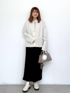 「アイテム（キーホルダー）」を使った、MAIKOさん（レディース・150cm）の冬コーディネート