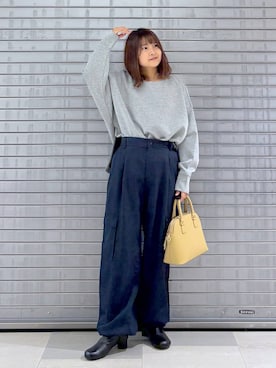「アイテム（カーゴパンツ）」を使った、MAIKOさん（レディース・150cm）の秋コーディネート