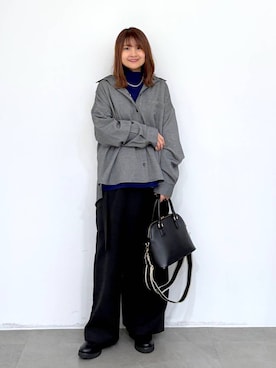 「アイテム（シャツ/ブラウス）」を使った、MAIKOさん（レディース・150cm・30代）の秋コーディネート