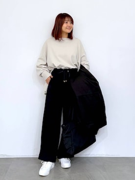 「アイテム（マウンテンパーカー）」を使った、MAIKOさん（レディース・150cm・30代）の秋コーディネート