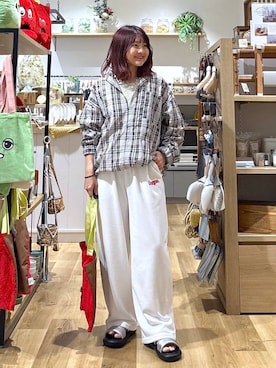「アイテム（トートバッグ、その他）」を使った、MAIKOさん（レディース・150cm）の夏コーディネート