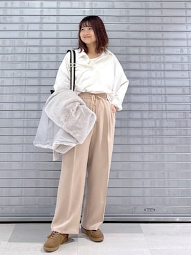 「アイテム（タンクトップ）」を使った、MAIKOさん（レディース・150cm・30代）の秋コーディネート