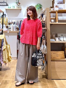 「studio CLIP（スタディオクリップ）のアイテム」を使った、MAIKOさん（レディース・150cm）の夏コーディネート