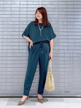 「アイテム（パンプス）」を使った、MAIKOさん（レディース・150cm）の夏コーディネート