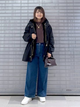 「アイテム（マウンテンパーカー）」を使った、MAIKOさん（レディース・150cm・30代）の秋コーディネート