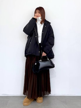 「旅行」｜MAIKOさん（レディース・150cm）の冬コーディネート
