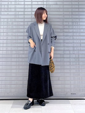 「アイテム（テーラードジャケット）」を使った、MAIKOさん（レディース・150cm・30代）の秋コーディネート