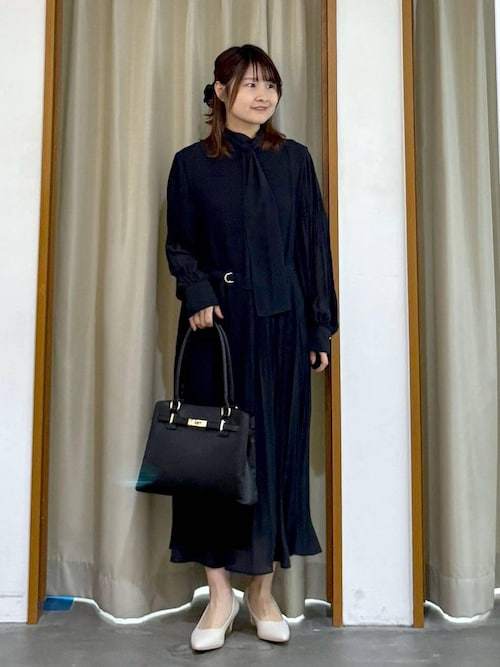 ≪入卒/セレモニー/通勤≫プリーツワンピース/603869（ワンピース