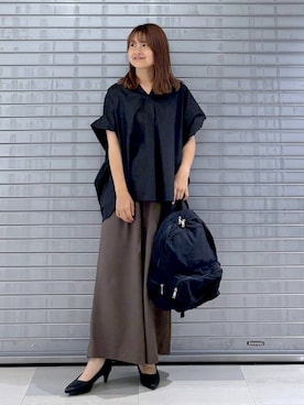 「着痩せ」｜MAIKOさん（レディース・150cm）の夏コーディネート