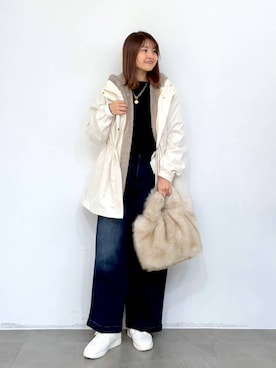 「アイテム（ハンドバッグ）」を使った、MAIKOさん（レディース・150cm・30代）の秋コーディネート