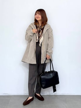 「アイテム（マウンテンパーカー）」を使った、MAIKOさん（レディース・150cm・30代）の秋コーディネート