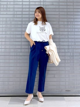 「アイテム（パンプス）」を使った、MAIKOさん（レディース・150cm）の夏コーディネート