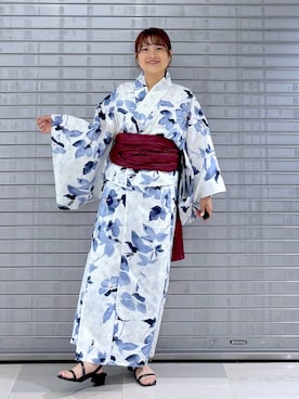 「アイテム（浴衣）」を使った、MAIKOさん（レディース・150cm）の夏コーディネート