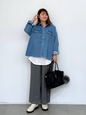 「アイテム（ハンドバッグ）」を使った、MAIKOさん（レディース・150cm・30代）の秋コーディネート