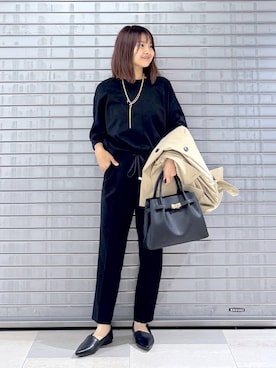 「アイテム（トレンチコート）」を使った、MAIKOさん（レディース・150cm）の秋コーディネート