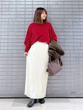 「Elura（エルーラ）の＜Sapofeet（サポフィート）＞ストレッチブーツ（ブーツ）」を使った、MAIKOさん（レディース・150cm・30代）の秋コーディネート