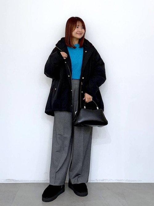 halo【新品未使用】ELURA 蓄熱中綿コート　ブラック セール】蓄熱中綿コート/596031（ダウンジャケット/コート）｜Elura