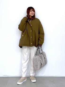 「旅行」｜MAIKOさん（レディース・150cm）の冬コーディネート