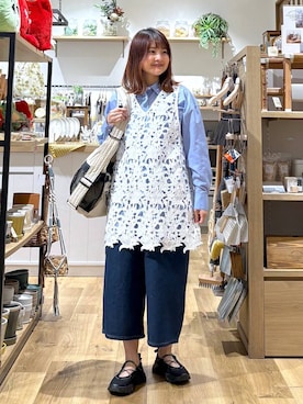 「studio CLIP（スタディオクリップ）のアイテム（シューズ）」を使った、MAIKOさん（レディース・150cm）の春コーディネート
