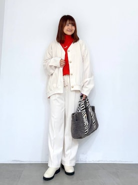 「旅行」｜「アイテム（アクセサリー）」を使った、MAIKOさん（レディース・150cm）の冬コーディネート