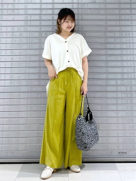 「Elura（エルーラ）のアイテム（その他トップス）」を使った、MAIKOさん（レディース・150cm）の春コーディネート