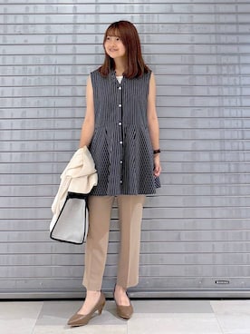 「アイテム（パンプス）」を使った、MAIKOさん（レディース・150cm・30代）の夏コーディネート