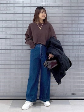 「アイテム（マウンテンパーカー）」を使った、MAIKOさん（レディース・150cm・30代）の秋コーディネート